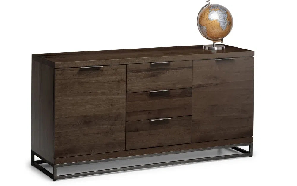 Alberta Dark Oak Wood Sideboard